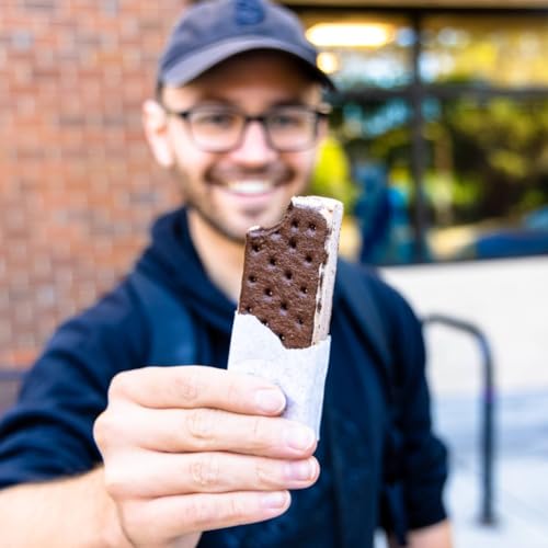 Jellybean Foods Ice Cream Sandwich Wafers - Crispy Chocolate Wafers For Ice Cream Sandwiches - Rectangular Sandwich Wafers - Chocolate Cookies - Rectangular Wafers Without Cream or Ice Cream(2 lb)