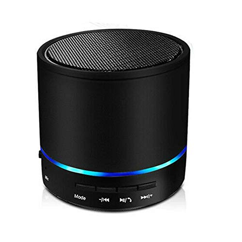 KJST Altavoz Bluetooth Altavoces Bluetooth Portatiles Altavozmetal Tamaño De Bolsillo Pequeño Portátil del Mini Altavoz Inalámbrico Estupendo del Bluetooth, con El Subwoofer del Micrófono Led