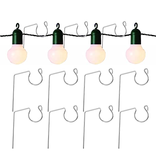 Tugaizi 60 Pieces Christmas Light Gutter Hooks Ornament Light Hanger Metal Wire Hooks Gutter Clips For Hanging Outdoor String Lights (Silver) #TOP3