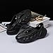 Foam Runners for kids Girls Boys Cloud Slides Sandals Casual Sneakers Running Shoes Pillow Kid's Beach shoes Big Kids Lightweight Non-Slip Classic Little Kids Indoor Outdoor (Black-5 Big kid)