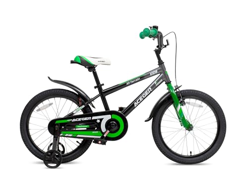 Image of ACEGER Simon Kids Bike for Boys Girls Toddlers, Unisex for Aged 3-13 Years, 12 14 16 18 Inch Children Bicycle with Training Wheels, 20 Inch Bike with Kickstand