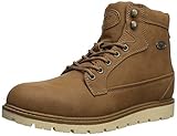 Lugz Men's Bedrock Hi Boot, dark tan/bone, 10.5 D US