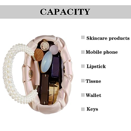 Image of Pearl Clutch Purse for Women, Elegant Evening Handbag and Wedding Guest Bag, Formal Clutch Collection