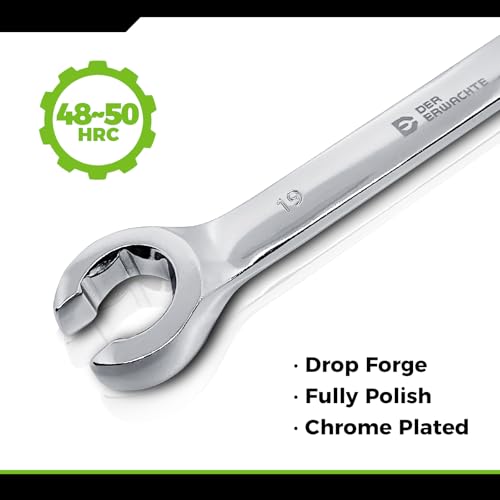 Image of Der Erwachte Flare Nut Wrench Set, Standard & Metric, 10-Piece