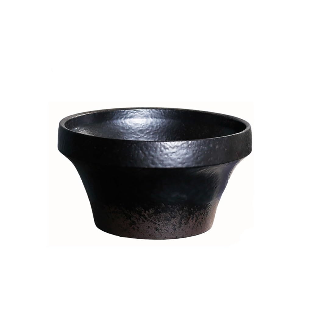 GELASIGE Flower Pots Retro Hydroponic Flower Pots, Creative Ceramic Flower Pots, Pothos Narcissus Pots Outdoor Flower Pots(A)