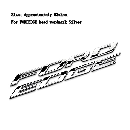 DEMANDER 52 * 2 cm Auto Badge Sticker Fit for Ford Edge Separation Letter Solid Zinc Alloy Modified Car Shape Logo 3D… - Image 5