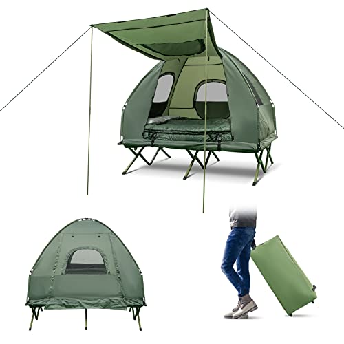 Carpa DORTALA para 2 Personas con Cama Elevada y Colchón miniatura 2