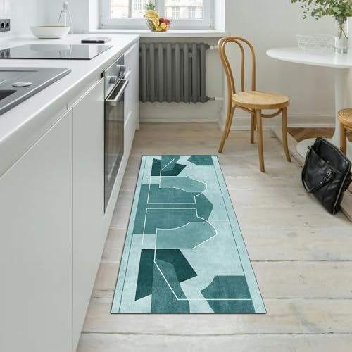 Alfombra de pasillo de 40x200 cm lavable y antideslizante con diseño patchwork 5