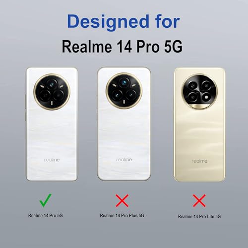 Image of amazon basics Back Case Cover for Realme 14 Pro 5G | MagSafe Case with Built-in Metal Ring | Supports MagSafe Charger, Wallet & Car Mount | Shockproof Hybrid PC + TPU | Black