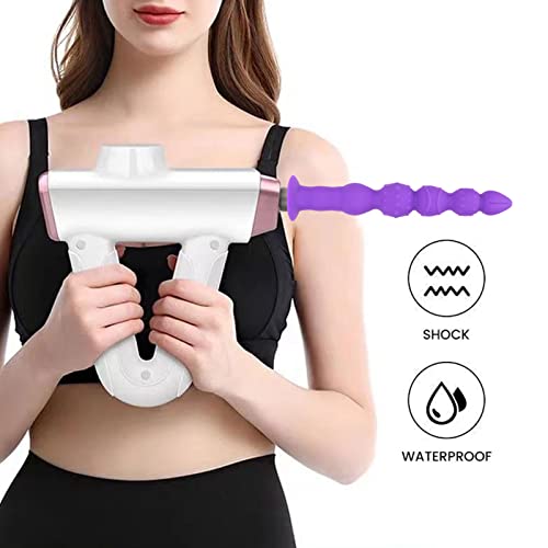 Jiawu Purple Massage Gun Heads, Deep Tissue Massager Attachments, Silicone Muscle Massage Gun Accessories For Back, Neck, Muscle Relieve, Electric Body Muscle Massager Attachment (0.5In) #TOP1