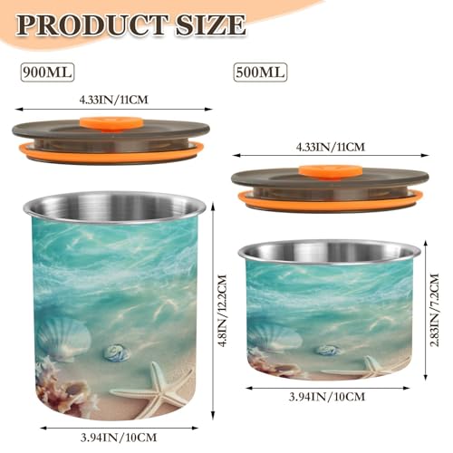 Envase Hermético para Café de Acero Inoxidable 500 ml miniatura 2