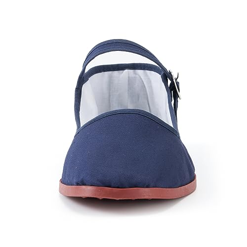 Image of Womens Classic China Flats, Casual China Doll Shoes, Cotton Mary Janes, Chinese Tai Chi Shoes