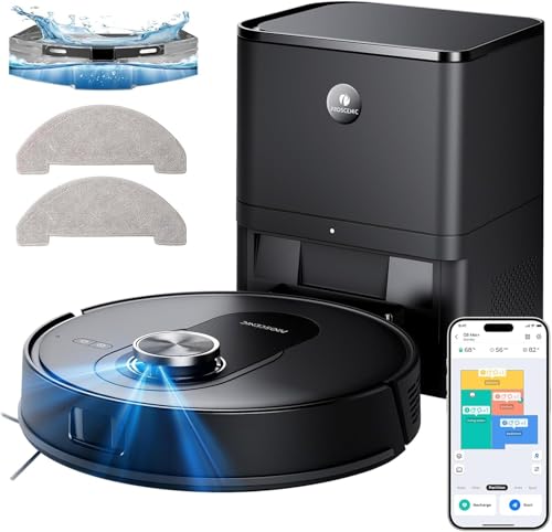 Proscenic Q8 Max+ Robot Aspirapolvere Lavapavimenti con Mappatura 8000Pa, 200