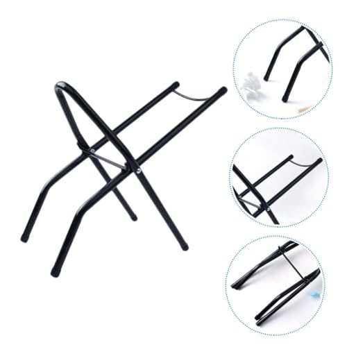 Support de seau d'eau stable cadre pliable noir POPETPOP