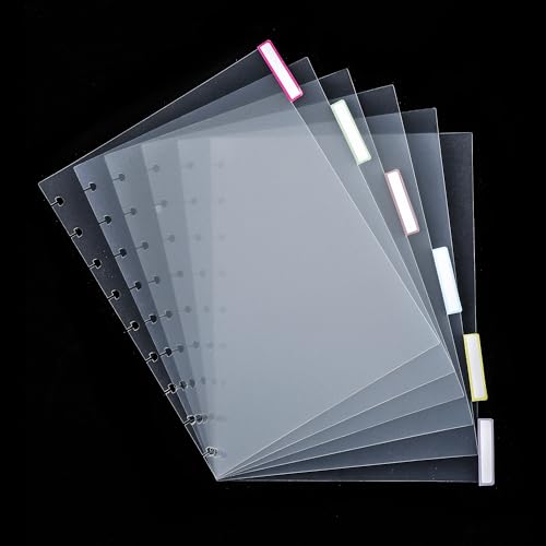 Finis les carnets mal rangés grâce aux intercalaires vierges pour cahiers à disques 17,8x23,5 cm
