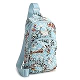 Vera Bradley Mochila de algodão premium Disney Lorman, Ski Weekend Mickey and Friends
