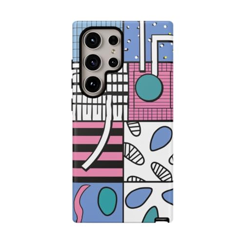 Coque rigide mate pour Samsung Galaxy S24 Ultra antichoc géométrique
