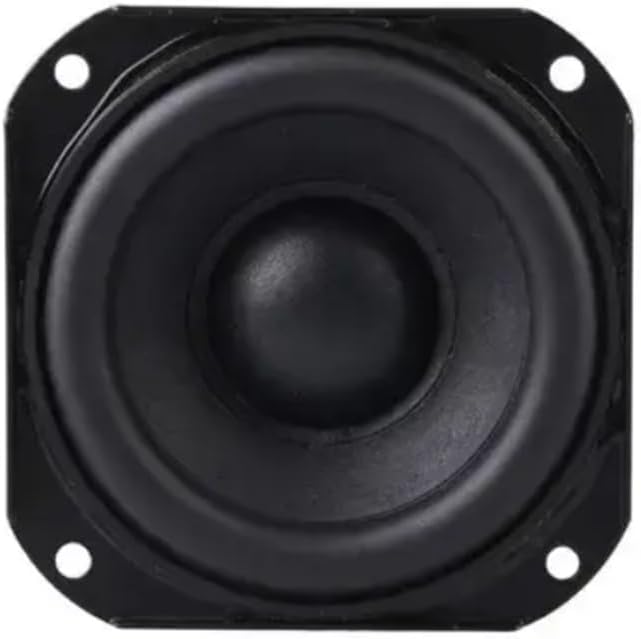 Pack of 2 Pcs 4 Ohm 15W 2.5 Inch Sound System Speaker Woofer for Better Sound Experiences - Black