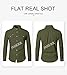 JMIERR Men's Corduroy Shirts - Casual Western Long Sleeve Button Down Lightweight Shacket Jackets Vintage Old Money Style Shirt Jacket with 2 Flap Pocket, US 40(M), A Green