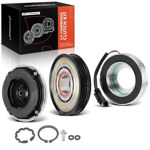 A-Premium Air Conditioner AC Compressor Clutch Kit Compatible with Chevrolet Tahoe 2015-2020, Suburban 2015-2020 & GMC Yukon/Yukon XL 2015-2020 & Cadillac Escalade/Escalade ESV 2015-2020, 5.3L 6.2L