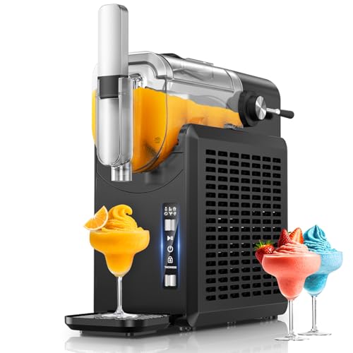 slushie machine margarita machine with 5 presets  custom option auto-clean slushy machine for home no ice needed 12 hours freshness frozen drink maker for spiked slushies frapps and more 68oz