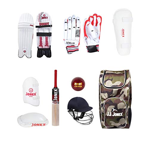 Image of JJ Jonex Cotton PVC Matte Cricket Kit, Cricket Set (Multicolour)