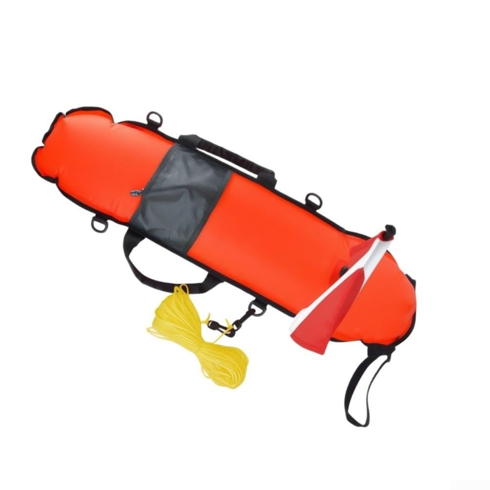 Tauchboje Orange 85cm mit Taucherflagge Tauchboje Orange 85cm