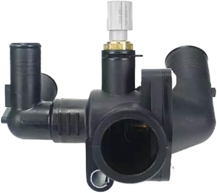 Thermostat Housing with Integrated Switch Compatible with Transit MK7 MK8 2.2L RWD TDCi Diesel Engine 2011 and Later - Replaces BK2Q8A586AB BK2Q8594AA