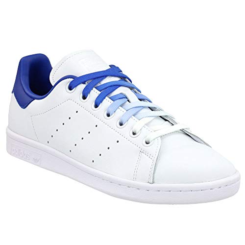 adidas Stan Smith para hombre, Blanco/Royal, 48 EU