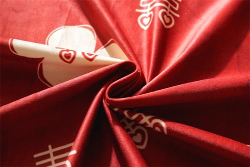 Nappe de mariage fleur rouge 140x180 cm KnSam en polyester chic - 7