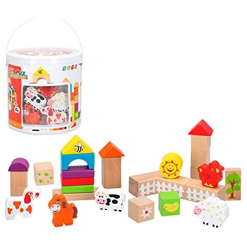 Juego bloques Animales de la granja WOOMAX Cover