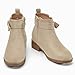 Coutgo Girls Toddler Bow knot Ankle Boots Low Chunky Heel Side Zipper Cute Dress Booties Little Big Kid, Beige, size 12