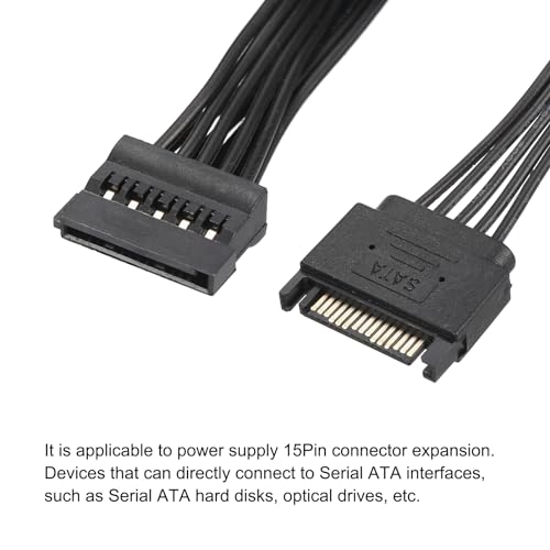 Cable de alimentación SATA Serial 15 Pin MECCANIXITY miniatura 5