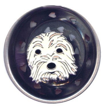 Enamel Kitchen Strainer Rascal the Dog