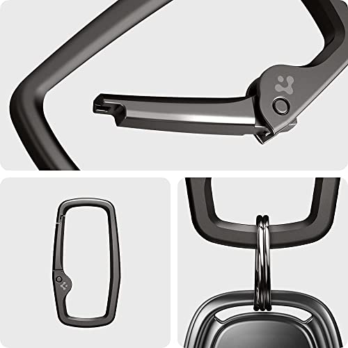 Image of Spigen Universal Lanyard Wrist Strap with Keychain for iPhone, ID Badge Wallet Holder, AirPods, Cameras, Keychain & Everyday Carry, Durable Carabiner with Wrist Strap | Car Keychain Clip For Men & Women - Gunmetal