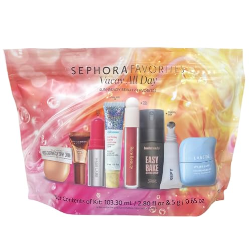 Sephora Favorites Limited Edition Vacay All Day 9-Piece Makeup & Skincare Value Set - Image 3