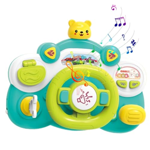 Volante de juguete con luz y sonido para niños pequeños
