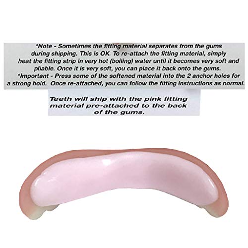 Upper Temporary Flexible Tooth Dentures For A Nice Smile Male & Female Medium Size