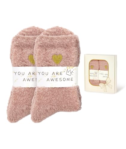 Image of Azue Fuzzy Warm Slipper Socks Women Super Soft Microfiber Cozy Sleeping Socks 6 or 5 Pairs