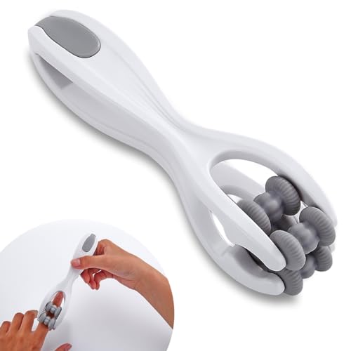 iunxkmi Finger Massage Tools for Finger Hand Massage Hand Massager for Arthritis and Carpal Tunnel Silicone Massage Roller for Hands Palm & Wrist Grey