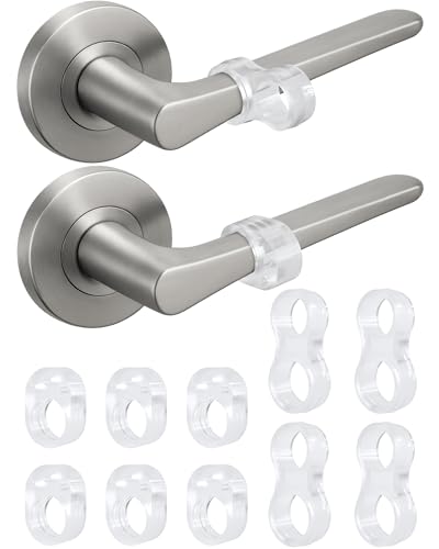 STRONGEST HOME Door Stop Wall Protector (10 Pack, 6+4 Bonus) &ndash; Clear Silicone Door Handle Bumper...