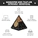 Agate Mart Energy Generator Black Tourmaline Orgonite Pyramids with Black Tourmaline Pendant - Healing- meditation orgonite pyramids E-Energy Protection and Protective Set