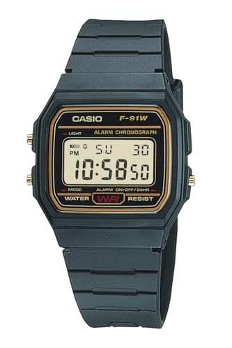 Casio Collection F-91WG-9QJH - Reloj para Hombre, edición Limitada, Color Negro y Dorado