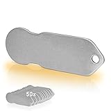 Lieferumfang: 50 x Einkaufswagenlöser, blanko Schlüsselanhänger mit gratis Schlüsselfundservice von Code24.