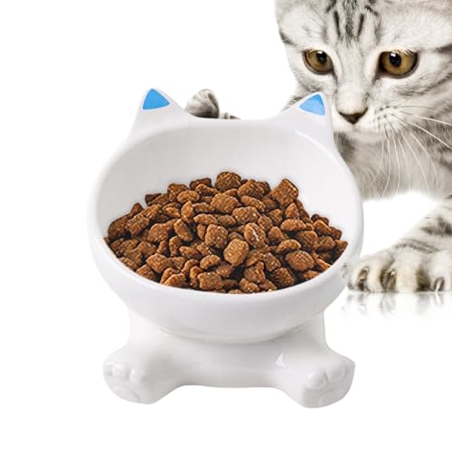 ペット用ウォーターボウル | 動物耳デザインのキャットフード皿 - 非滑り止め機能付き子猫用フィーダー 小型中型大型ペット対応