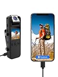 SPIKECAM Computer-Free Body Cameras with Audio and Video Recording, 6 Hrs 1080P Personal Small Bodycam with Photo, Night Vision, SOS Sound, Wearable Body Cam for Security, Running, Biking