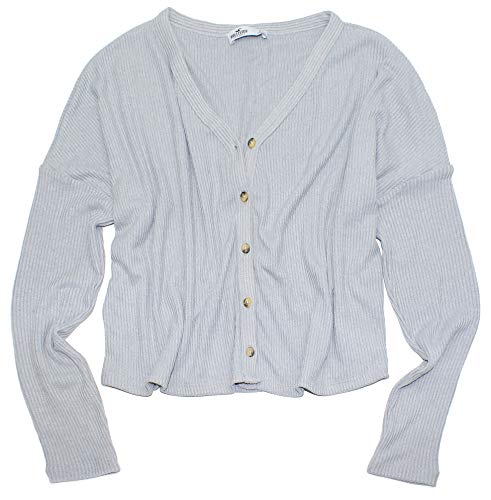 Hollister Women's Crop Boyfriend Ribbed Knit Oversized Loose Fit Cardigan How-6 (Large, 9765-112) Hollister Women's Crop Boyfriend Ribbed Knit Oversized Loose Fit Cardigan How-6 (Large, 9765-112)