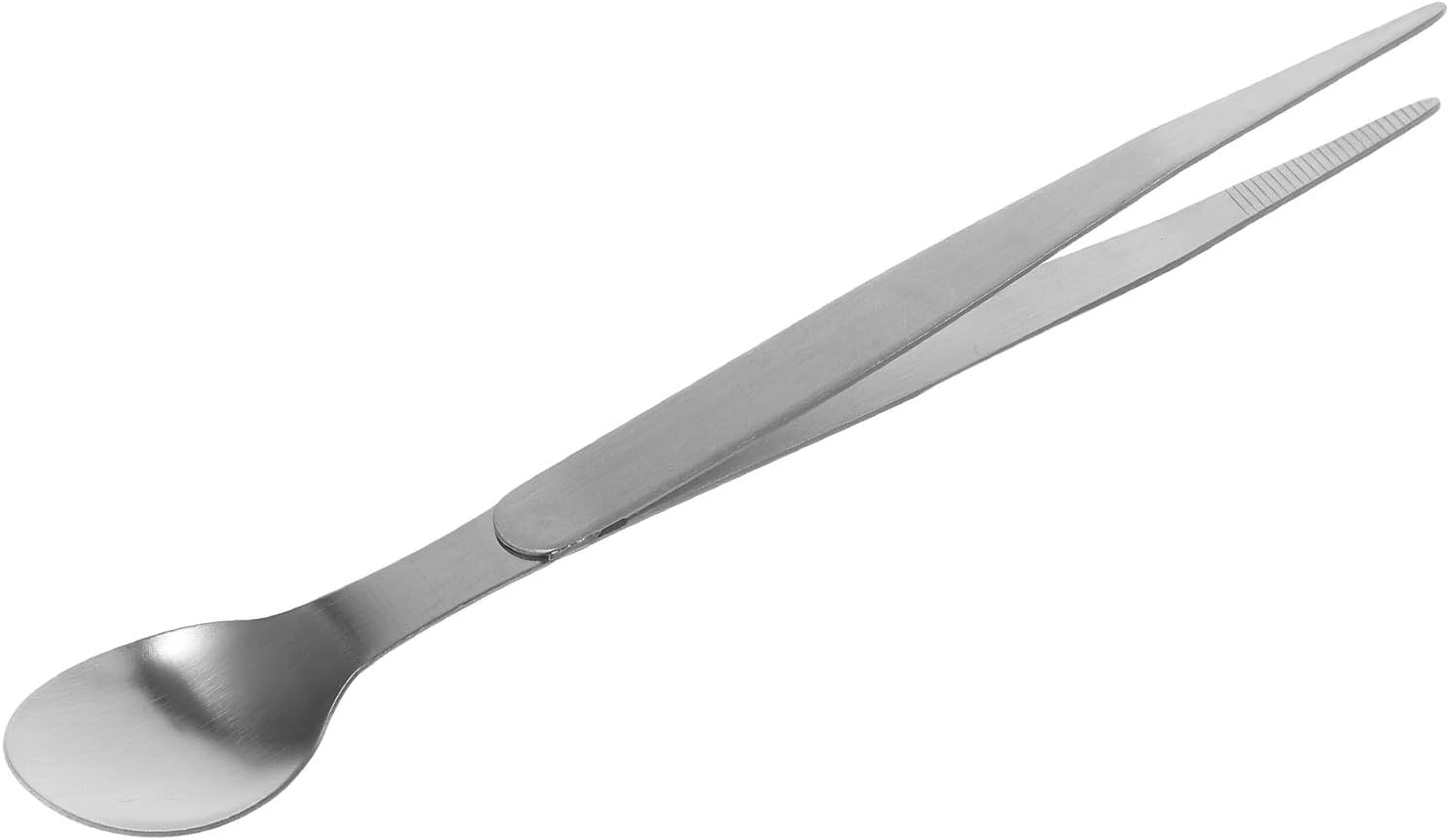 Stainless Steel Tasting Spoon and Chopsticks 20.5cm Large Chinese Spoon Culinary Kitchen Utensil for Chefs and Home Cooking