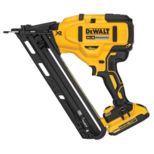 DEWALT DCN650D1 20V MAX XR 15 GA Cordless Angled Finish Nailer Kit