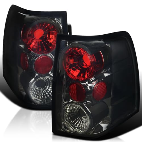 Spec-D Tuning Smoke Lens Tail Lights Compatible with 2003-2006 Ford Expedition, Left + Right Pair Assembly